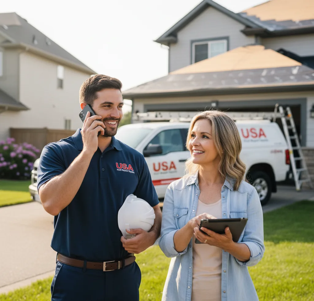 USA Roof Repair Experts customer support in Hornbrook